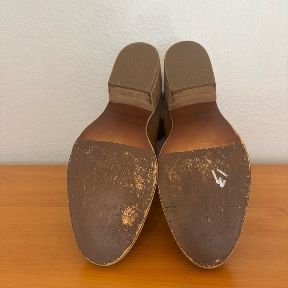 BP Tan Suede Ankle Boots with Block Heel Size 8.5 - Picture 8 of 10